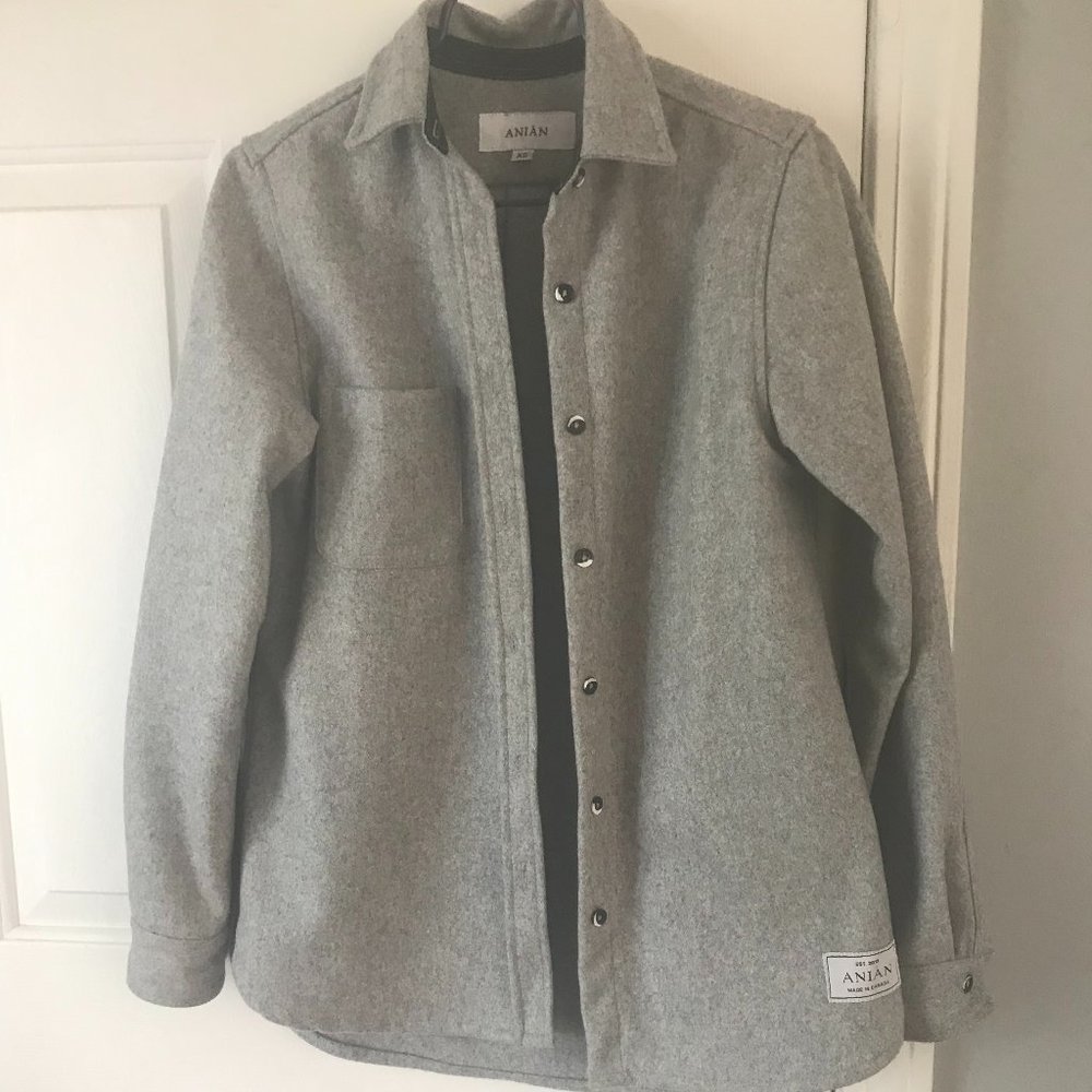 Anian Modern Melton Wool Shirt